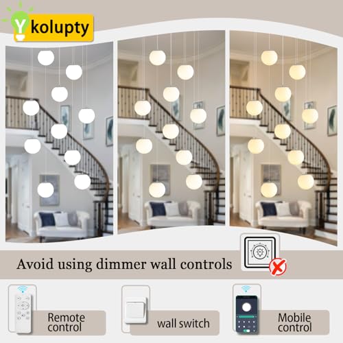 Chandeliers for Living Room Silver Pendant Light with White Globe Glass Dimmable Ceiling Light Rectangular Flush Mount Chandeliers Ceiling Light for Kitchen Island (Silver-White / Rectangle 10-Light)