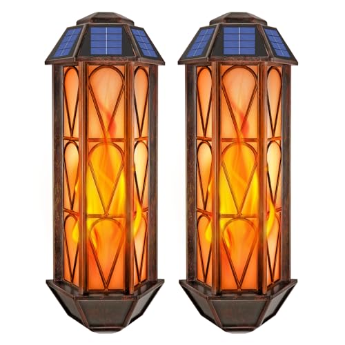 2 Pack Flickering Flame Wall Sconces (Large)