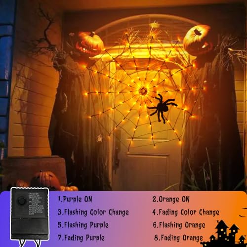 Halloween Spider Web Lights