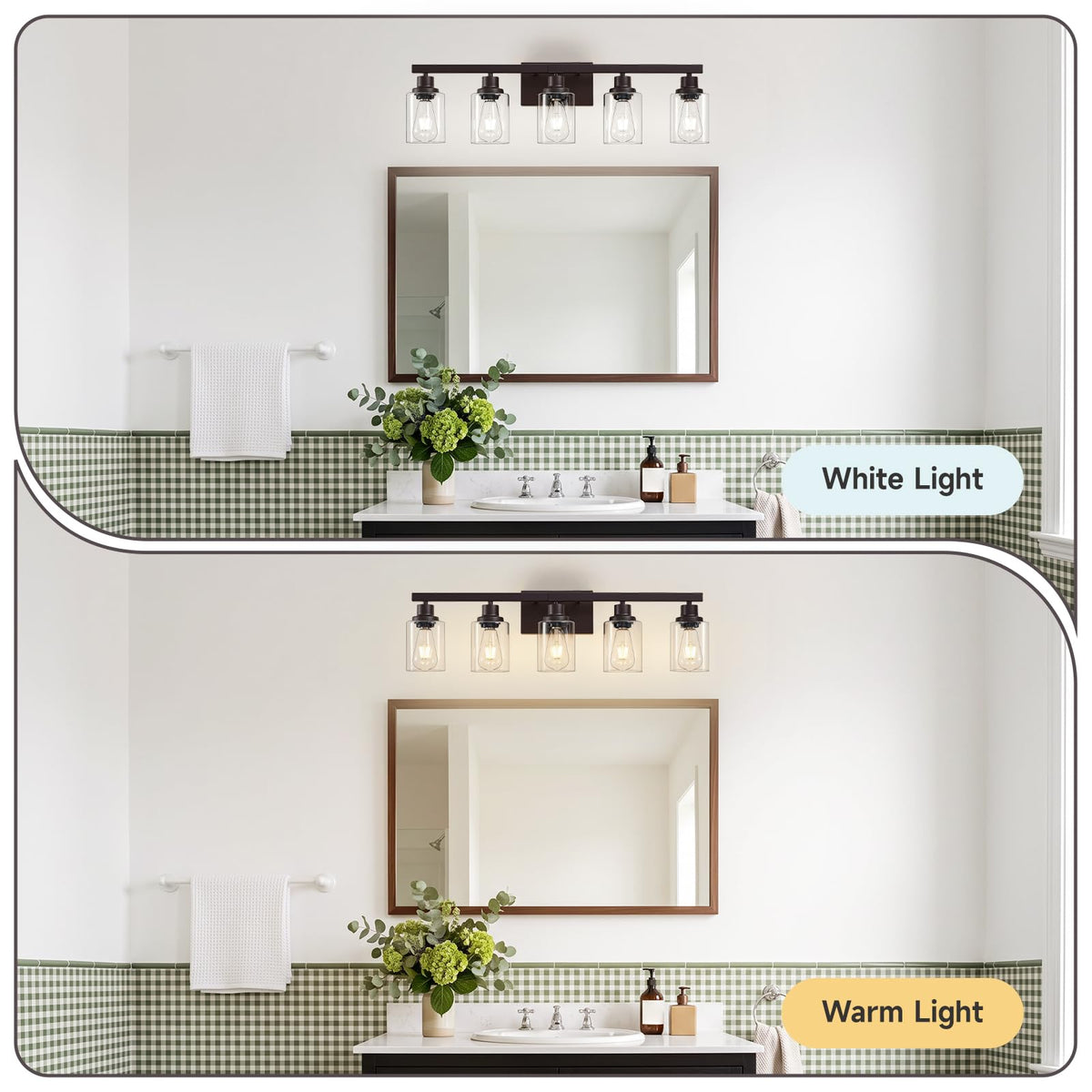 5 Light Oil Rubbed Bronze Bathroom Light Fixtures (Oil-Rubbed Bronze / 5-light)