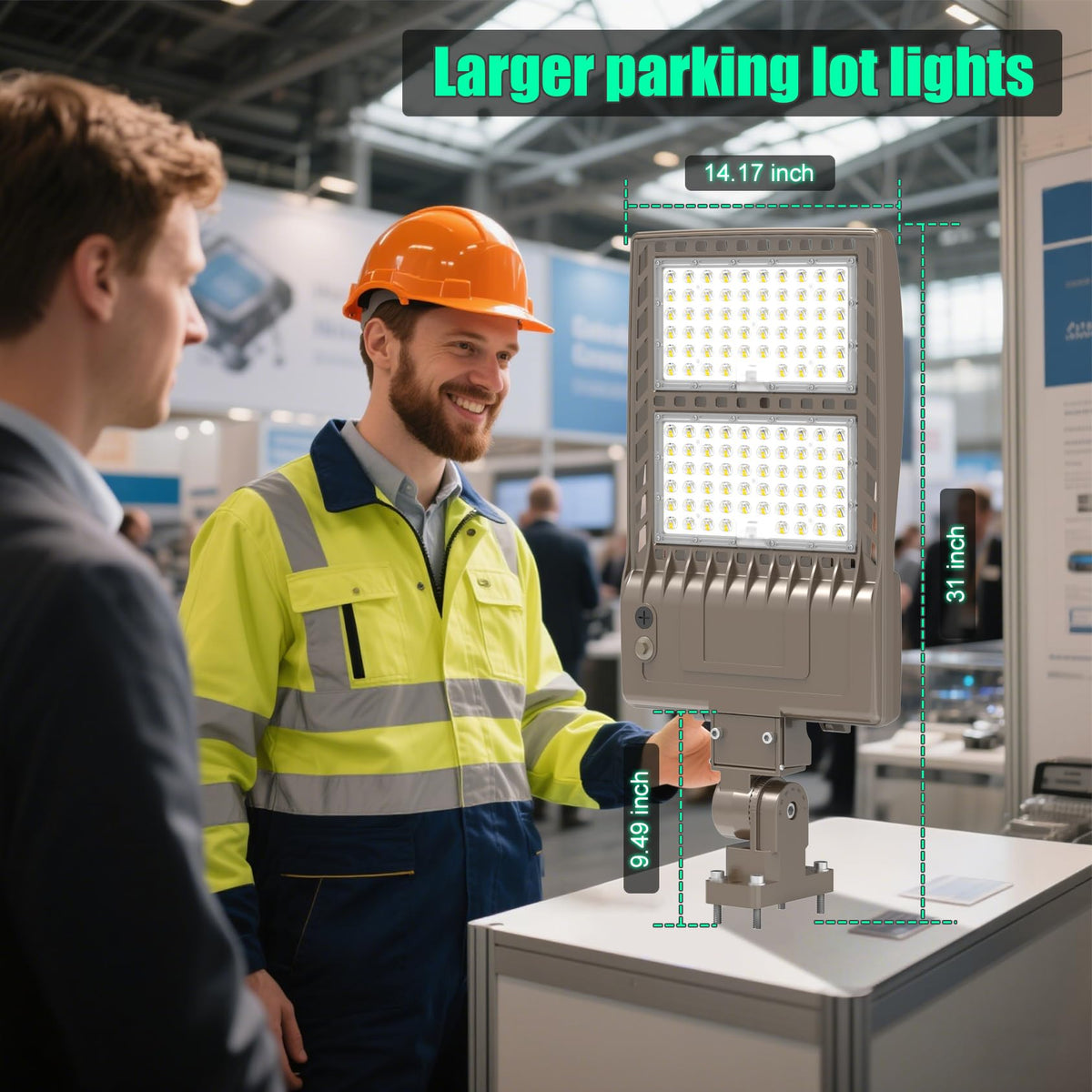 10Pack 400W LED Parking Lot Light Dusk to Dawn Photocell 60000LM UL ETL Listed Commercial Flood Light Adjustable Wattage IP65 5000K Outdoor Street Light Arm mount for Stadium Backyard 100 (400W)