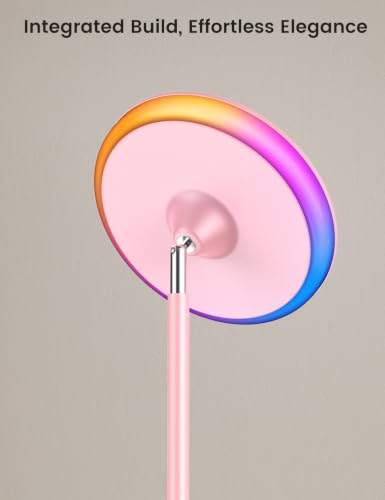 UFO Torchiere Floor Lamp (Pink)