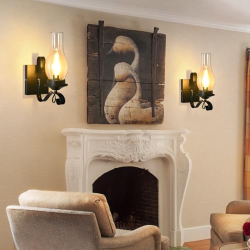 Rustic Wall Sconces (2 Pack)
