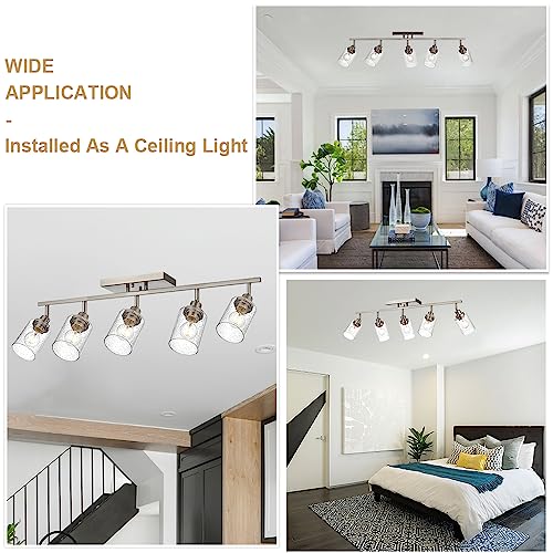 5 Light Track Lighting Kit (Brushed Nickel / 5-Light)