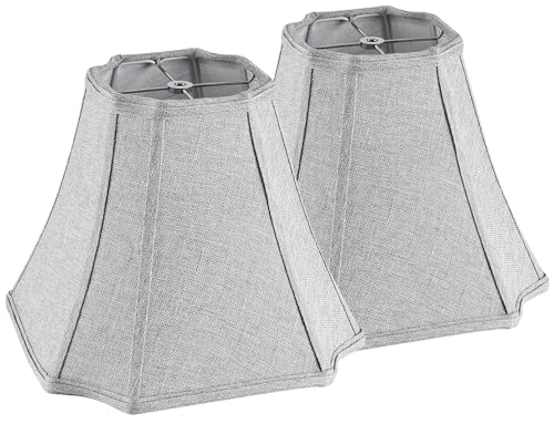 Grey Bell Lamp Shades Replacement for Table Lamps (Grey / (6.25*6.25)(13*13)11* 1 Pack)