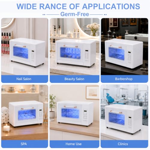 24L Nail Dryer and Cleaning Cabinet (24L / White)