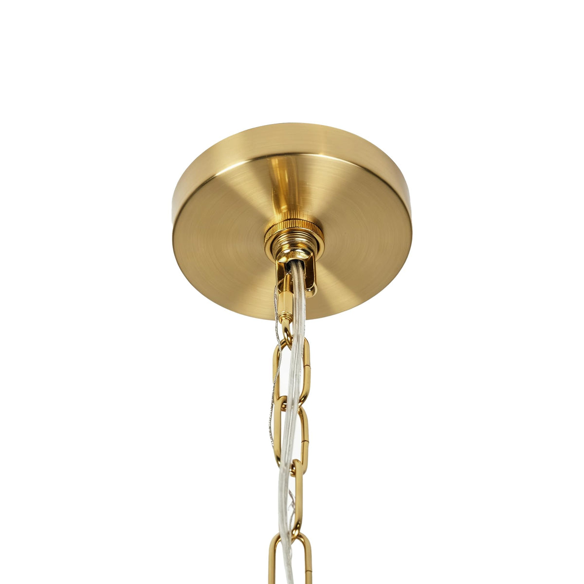 1 Light Rectangular Chandelier (Gold & Clear glass / 1-Light)