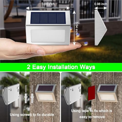Solar Powered Lights Ideal for Step (Warm White)