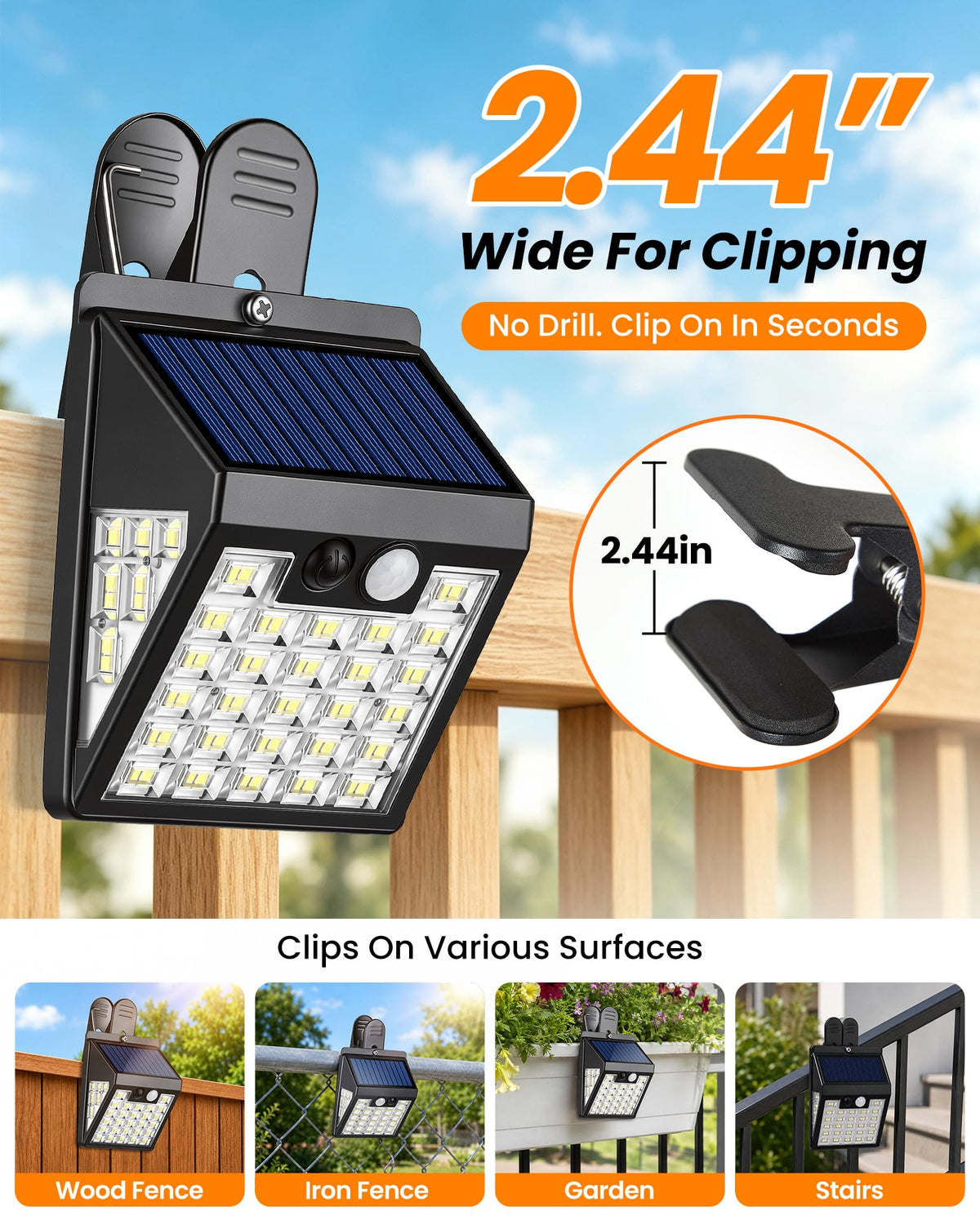 Clip on Solar Lights Outdoor