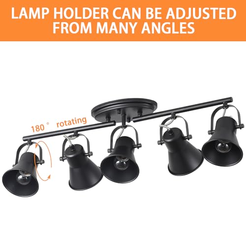 5 Light Track Lighting Kit (5-Light / Black)