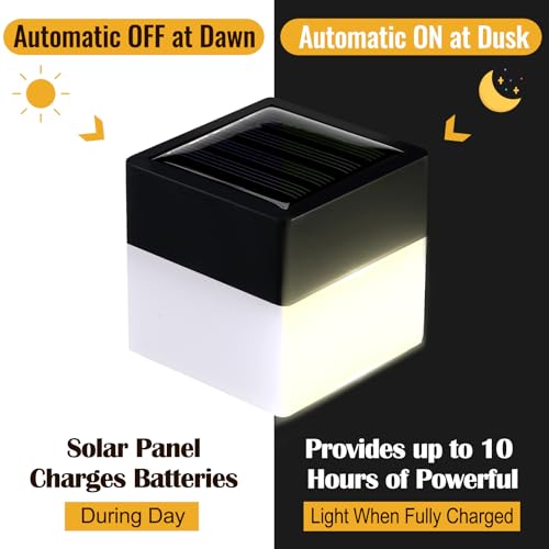 20 Pack Solar Post Cap Lights (Warm Yellow)