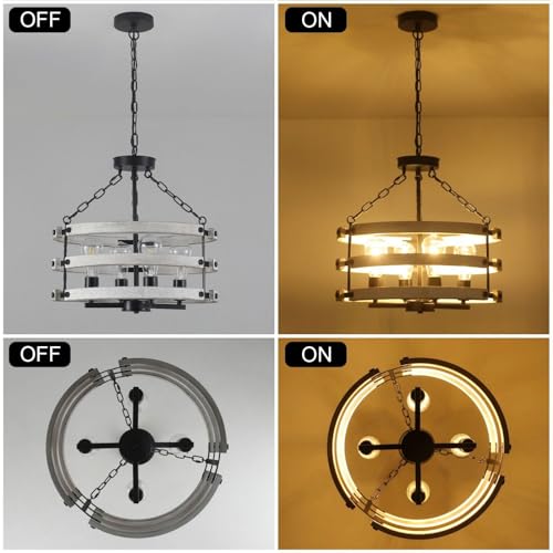 Rustic Farmhouse Chandelier (18.89Inches)
