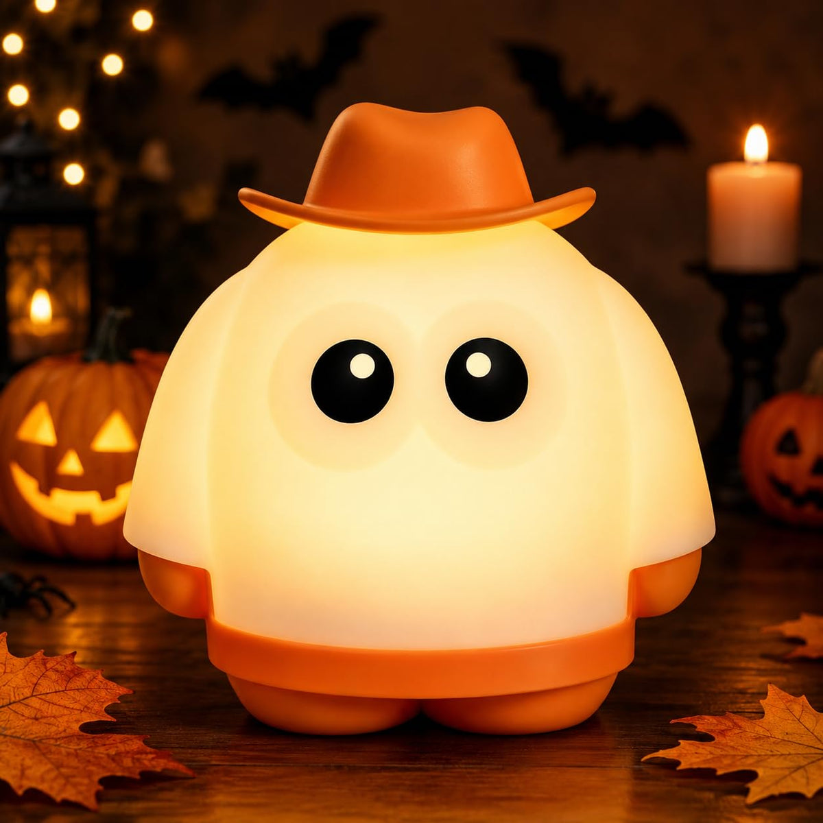 Halloween Ghost Night Light (Ghost-Orange)