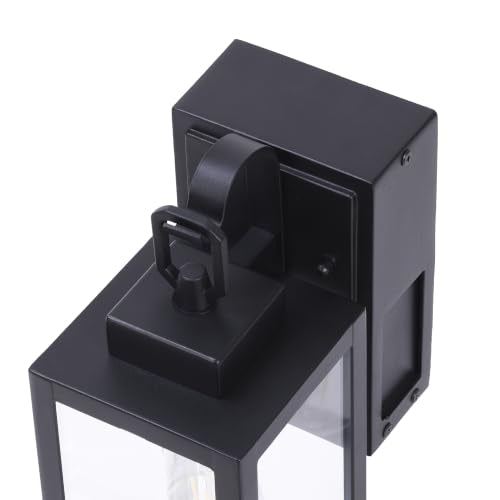 Outdoor Porch Lights with GFCI Outlet (14 Inch)
