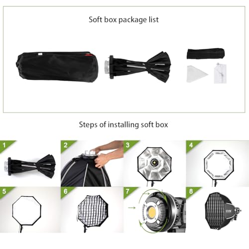GVM 80W Softbox Lighting Kit with APP Control