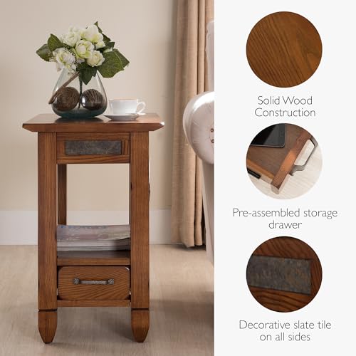 Sibley End Table (Rustic Oak)