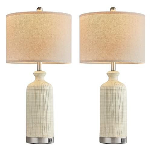 Living Room Lamps Set of 2 (Beige)