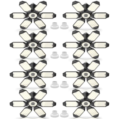 Led Garage Lights Bulb 8 Pack 200W Super Bright Ceiling Led Shop Lights (8 PACK Garage Lights)