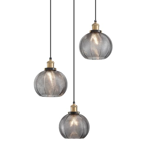 Ribbed Glass Pendant Light