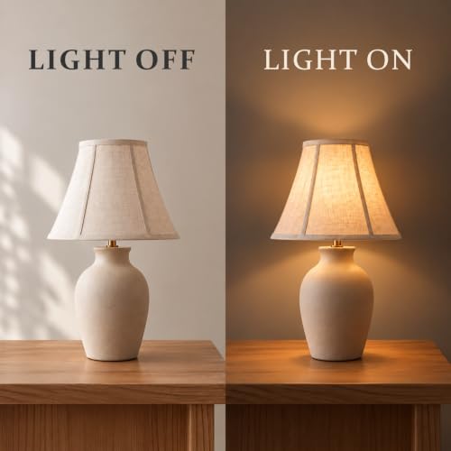 1 Pack Beige Natural Linen Bell Lamp Shade (Beige / Medium - 6.5×13×10 in)