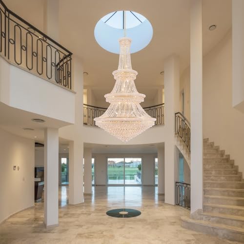 Extra Large High Ceiling Chandelier (Gold / D47")