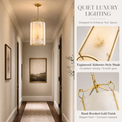 Small Alabaster Chandelier