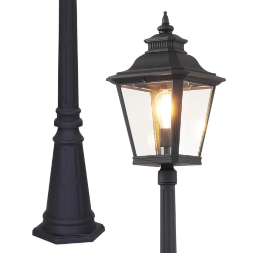 Outdoor Lamp Post Light Warm Bulb
