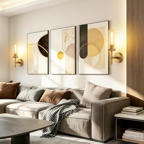 Knurled Gold Wall Sconces