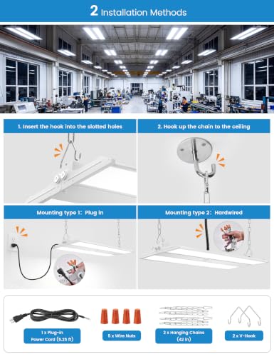 2FT High Bay LED Shop Lights 4Pack