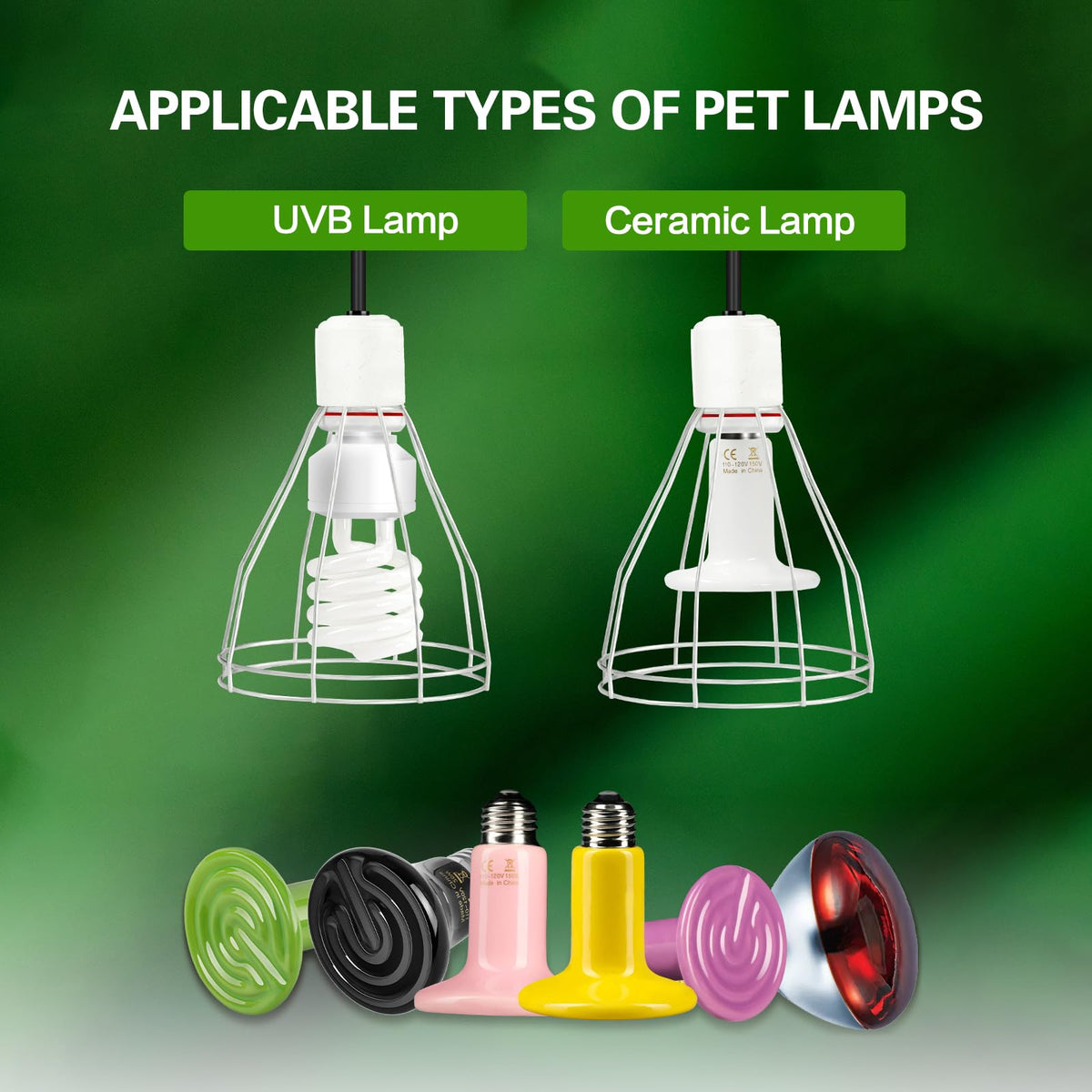Sturdy Steel Cage Clamp Lamp (1-Pack / 250W(Lamp Cage))