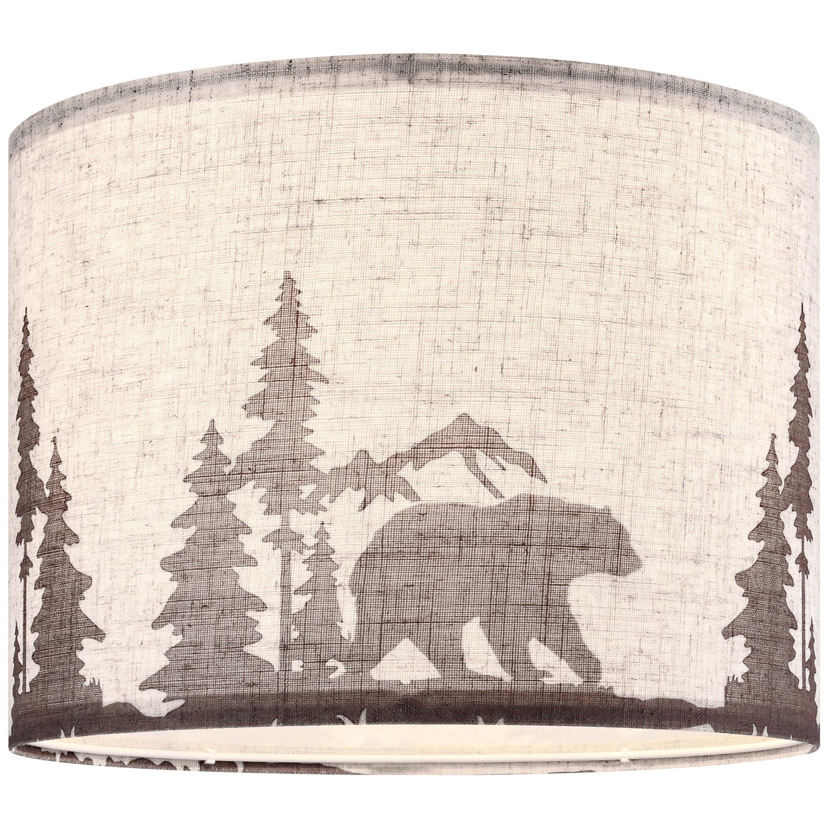GOSO Printed Animal Lamp Shade for Table Lamps (13*13*10IN-1Pack / Beige- Bear)