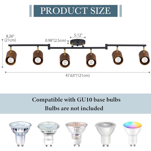 Modern 6 Light Ceiling Track Lighting (6-Light)