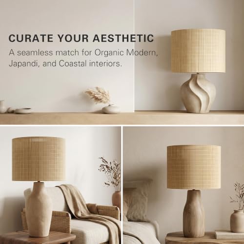 Bamboo Lamp Shades 1 Pack (Natural Bamboo - Drum)