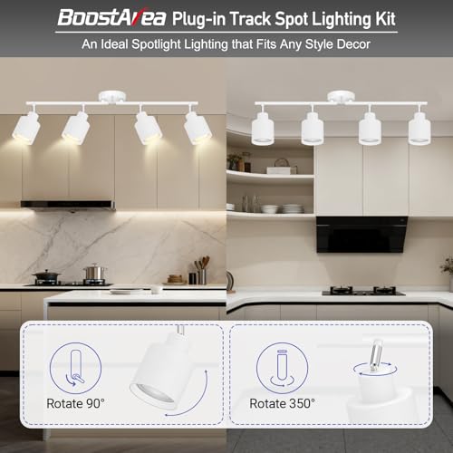 4 Light Led Track Lighting (4 light White)