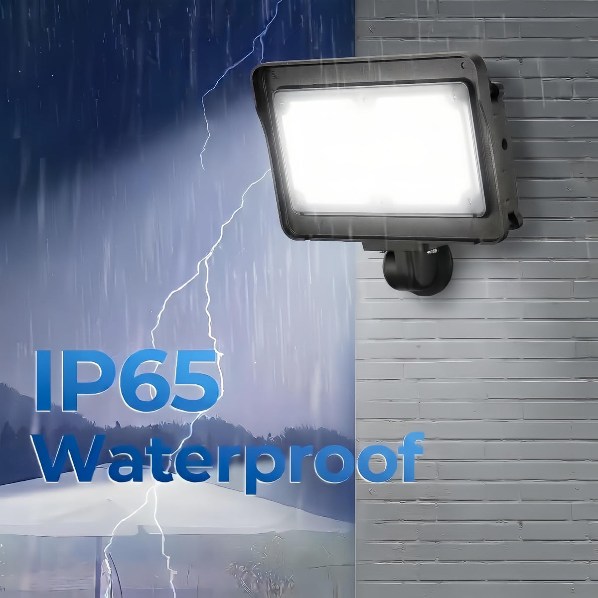 50W 7000LM LED Flood Lights Outdoor (1 Pack-D2D)