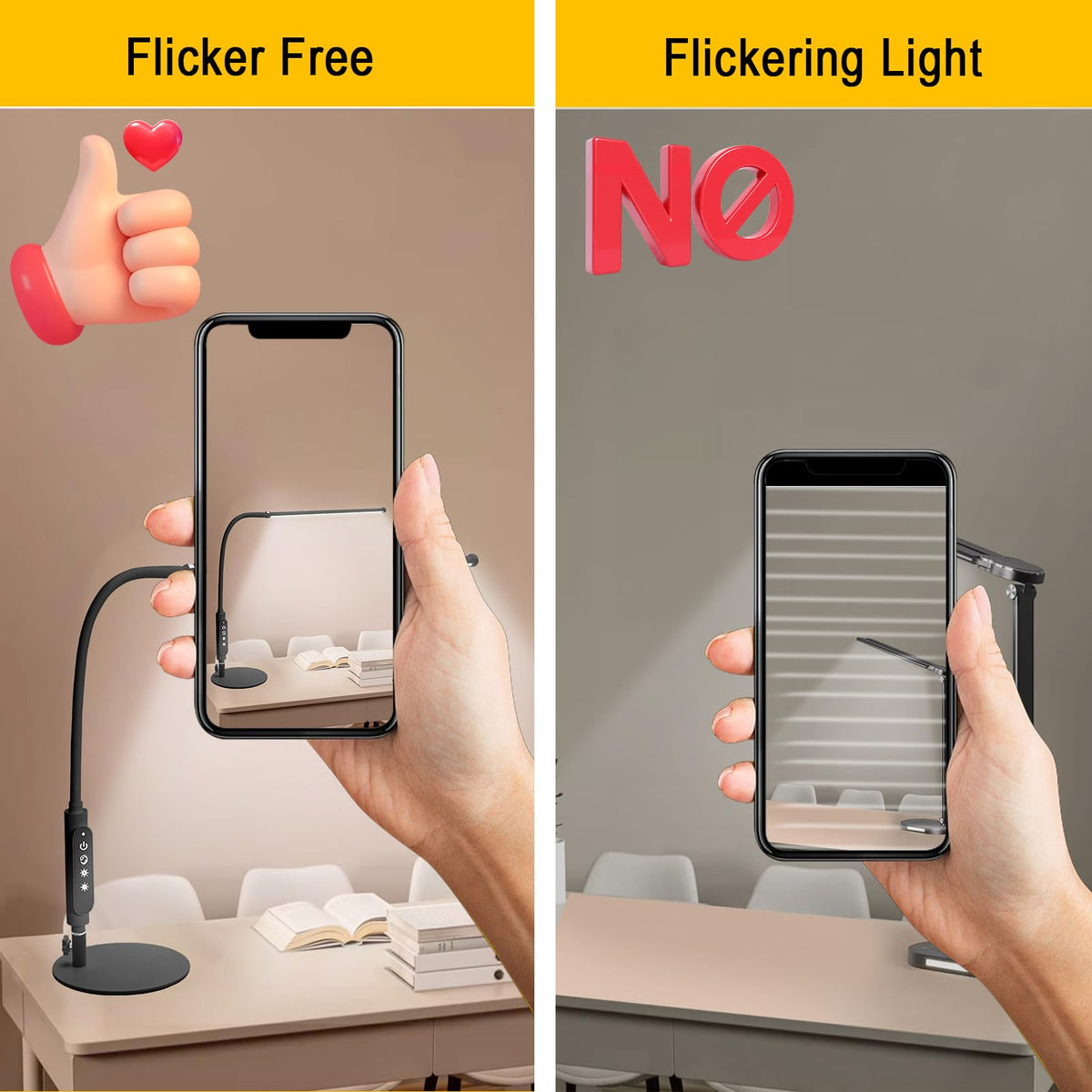LED Desk Lamp (Black-Table)