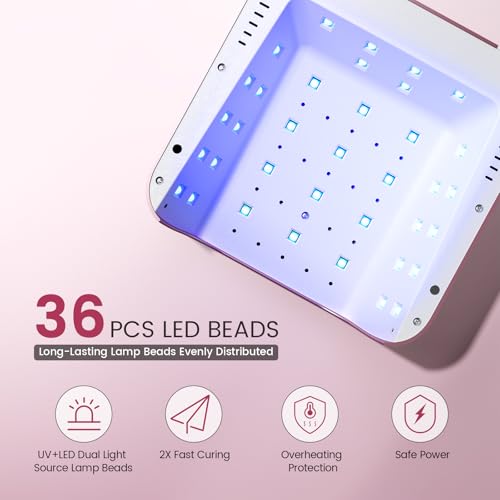 Cordless UV Nail Lamp (Rose Gold)