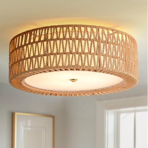 Rattan Ceiling Light Boho Ceiling Light