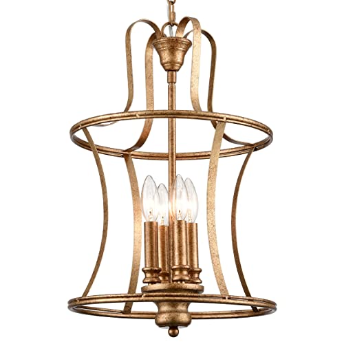 4 Light Pendant Light Lantern Chandelier Light Fixture