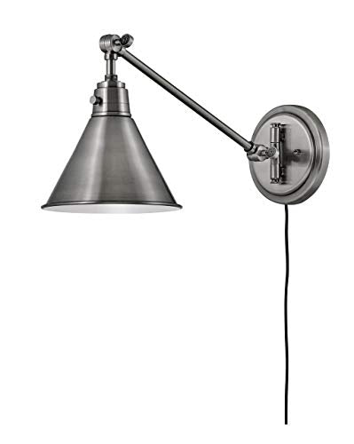 Arti Medium Arm Single Light Wall Sconce (Polished Antique Nickel)