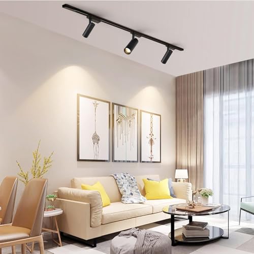 LED Track Lighting Complete Kit GU10 3000K Warm White Black