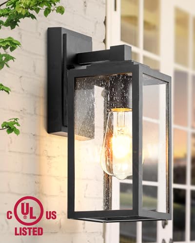 Black Outdoor Wall Lights (Black / No Sensor 1 PACK)