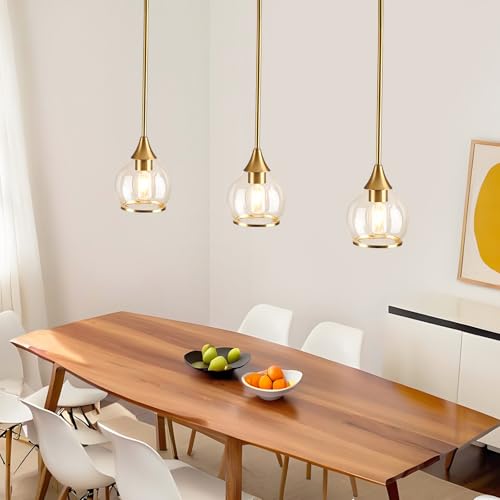 1 Piece Gold Island Light for Kitchen (Gold / 1-Light Pole Style)