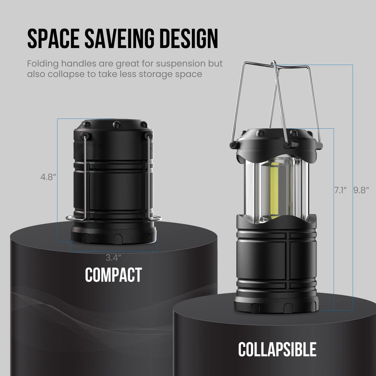 LED Camping Lantern (Black)