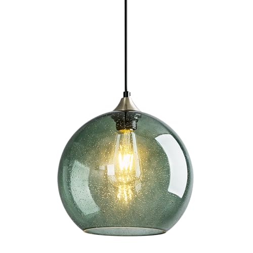 Kitchen Island Lighting Fixture Clear Globe Glass Pendant Lights Modern Pendant Light for Bedroom Dining Room Living Room Pendant Light Fixtures