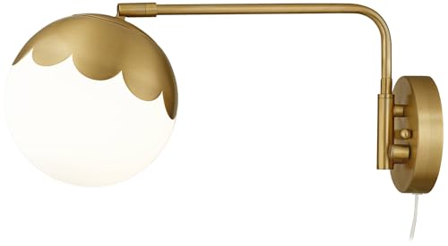 Camila Brass Glass Globe Plug (Brass - Set of Two)