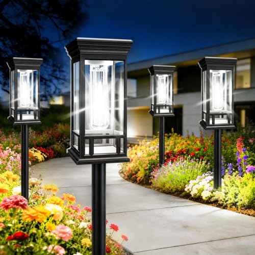 12 Pack Bright Solar Garden Lights (Cool White / 12 Pack)