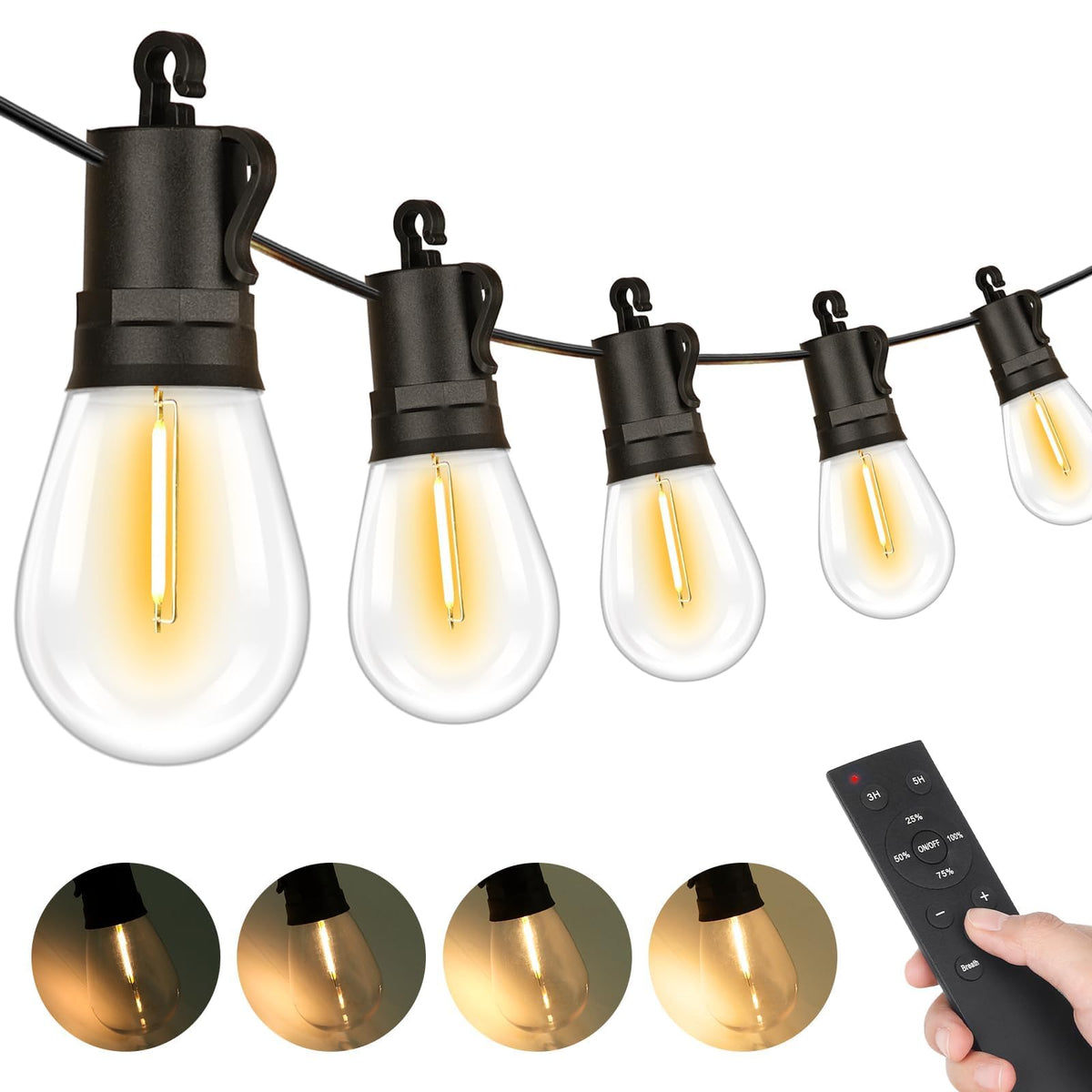 LED Outdoor String Lights (50FT-S14)
