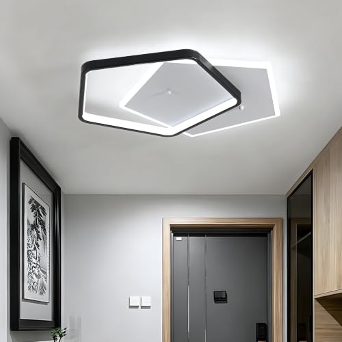 Modern LED Ceiling Light Fixture Black