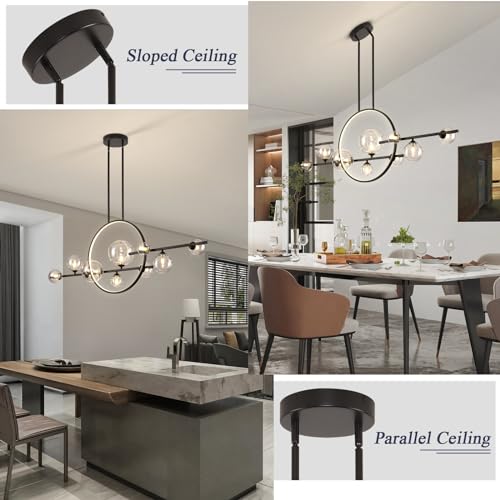 54" Modern Pendant Light Fixtures (Black / 54.3 inches)